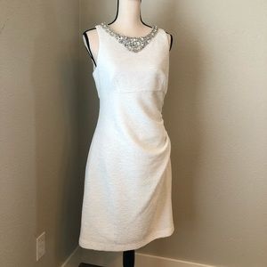 White sparkly cocktail dress